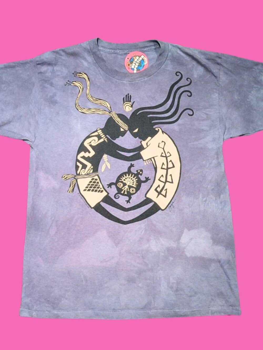 Vintage 1995 Tie-Dye Tribal T-Shirt Size L